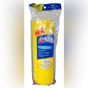 Quickie JUMBO Mop & Scrub Roller Mop Refill, Type P Fits Quickie Mop #055/#055B